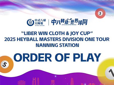 2025 JOY Heyball Masters NanNing Chaw Nres Tsheb --- Faib Ib Ncig